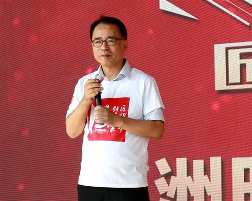 洲明科技首席運營官土橋昭人充滿活力的講話瞬間讓大家都元氣滿滿！